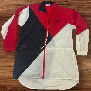 Vintage Reebok Windbreaker Jacket Color Block Full Zip Nylon Small‎ S
